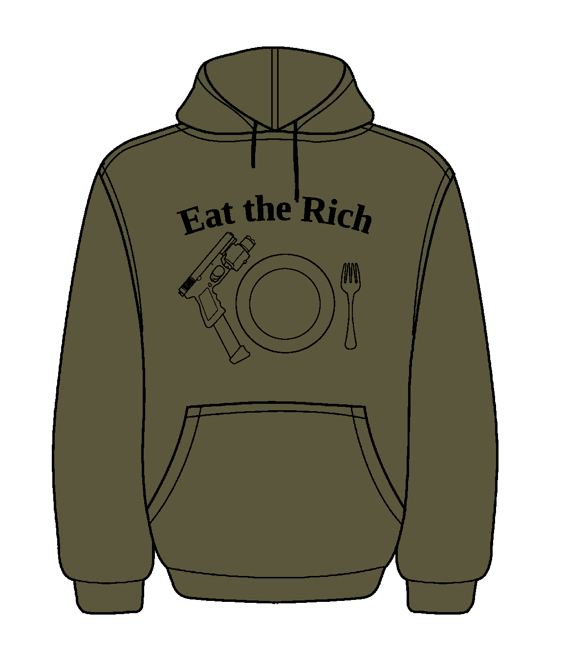 Army Green Hoodie