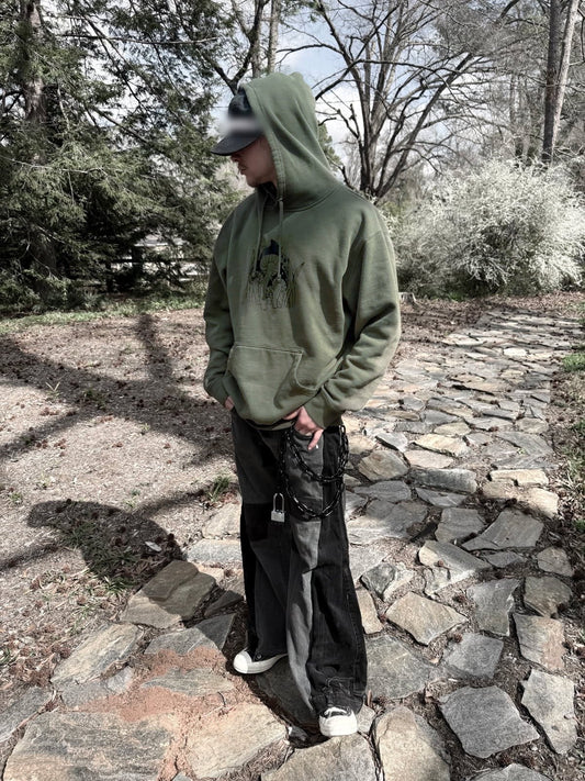 Army Green Mushroom Buddy Hoodie